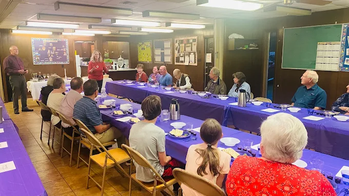 Fellowship meal in the hall